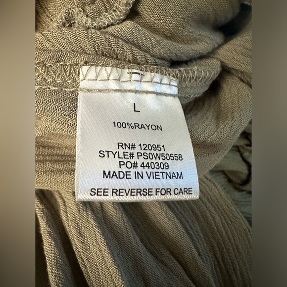 Pink Rose Olive Green Jumpsuit Size Large - Picture 5 of 7